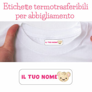 Etichette termoadesive per abbigliamento